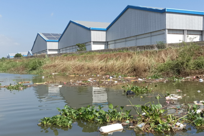 Sungai Silugonggo Diduga Tercemar Limbah Industri, DLH Pati&nbsp;Sanggah